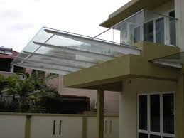 Glass Awning Blue House Outdoor Decor Decor