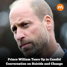 Prince William showed a more vulnerable side in a new interview, tearing up  while speaking with a woman who lost her husband to suicide. The  43-year-old royal also hinted at plans for “