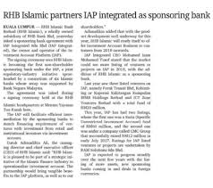 This applies to businesses across all sectors with. Rhb Islamic Partners Iap Integrated As Sponsoring Bank