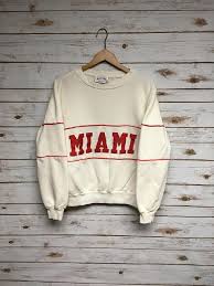 Vintage 70 S Miami Of Ohio University Crewneck Sweatshirt Sweatshirts Crew Neck Sweatshirt Unisex Clothing