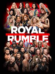 The poster features a comic book theme, with roman reigns. Watch Wwe Royal Rumble 2020 Prime Video