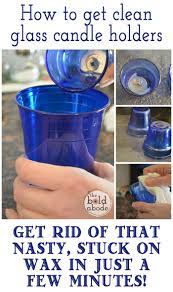 Here is our 2 diameter oil candle shell shown with the metal or clear pvc canister. How To Clean Glass Candle Holders Or No More Icky Wax