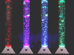 This led water tube also produces a harmonious bubble stream that goes continuously upward and downward. Novelty Colour Changing Led Bubble Lamp Tube Floor Tower Sensory Mood Light Fish Bubble Lamps Floor Lamp Lighting Bubble Wall