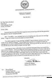 Not sure how to address a cover letter to multiple recipients? Boston Mayor S Letter To Chick Fil A President Anti Gay Stance Is Insult To City Huffpost