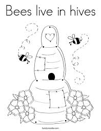 Great for elementary school science. Bees Live In Hives Coloring Page Twisty Noodle