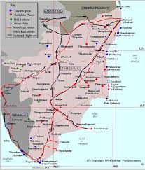 The 11 tiered east rajagopuram temple towers to a height of 217 feet, while the fortified walls pierced with 4 tower entrances offer a formidable look to this vast temple. Tamil Nadu Tourist Maps Tamil Nadu Travel Maps Tamil Nadu Google Maps Free Tamil Nadu Maps
