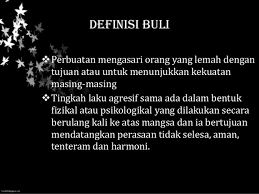 Menurut kajian, kes buli ini menjadi semakin meningkat pada setiap tahun dalam kalangan pelajar terutamanya pelajar sekolah dan institusi pengajian tinggi awam. Kes Buli