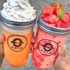 Thai Tea Frappe Pink Lychee Slush Watermelon Cafe Food Foodie Sleepover Food