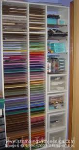 Shelve, and the basket is the main features of this room. Craft Supply Organization Paper Shelf Organize Craft Supplies Craft Paper Storage Paper Storage