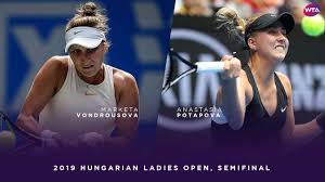 Find the latest matches, stats and ranking history for marketa vondrousova. Marketa Vondrousova Vs Anastasia Potapova 2019 Hungarian Ladies Open Semifinal Wta Highlights Youtube