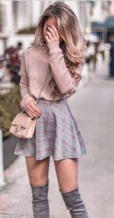 30 Delicate Fall Outfits Ideas To Try Right Now Classy Winter Outfits Cute Skirt Outfits Trendy Fashion Outfits