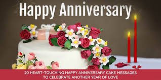 How to craft your wedding card message. Happy Anniversary Cake Messages