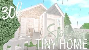 Whereas if one wishes to build a modern farmhouse, then use white wood with black doors, windows, and roofs. Bloxburg Soft Spring Tiny Home 39k Cool House Designs Tiny House Layout House Plans With Pictures