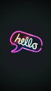 Use a neon sign and. Hello Hello Sign Neon Neonsign Neonlight Light Lights Photography Tumblr Quotes Words Light Quotes Tumblr Light Quotes Hello Sign