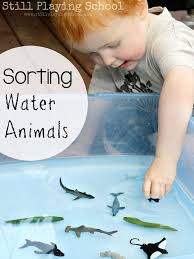 Water Play Sorting Land And Water Animals Space Activities For Kids Water Play For Kids Activities For Kids