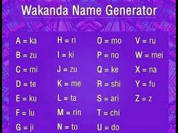 wakanda name generator will smith