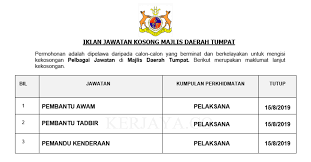 Check spelling or type a new query. Jawatan Kosong Terkini Majlis Daerah Tumpat Kerja Kosong Kerajaan Swasta