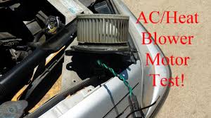 How To Test Vehicle Ac Heat Blower Motor To Tell If Bad Youtube