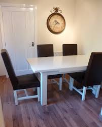 Simple ideas for painting and give a new look to your kitchen, title: Hand Painted Oak Kitchen Table And Chairs Blog By Lee Simone Yorkshire Imaginative Interiors