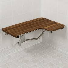 32 Wide Teak Ada Left Hand L Shaped Shower Bench Seat In 2020 Shower Seat Teak Shower Bench Ada Shower