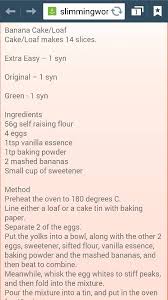 Banana Bread Slimming World Recipes Slimming World Desserts World Recipes