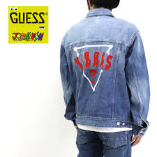 Guess Guess X J Balvin Vibras Collection Denim Jacket Jbalvin Oversized Denim Jacket M91xn1r2iu0 10p03dec16