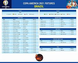 The 2021 copa américa will be the 47th edition of the copa américa, the international men's football championship organized by south america's football ruling body conmebol. Absolute Bbq Bd Fixture Of Copa America 2021 Which Team Are You Supporting Comment Below Copaamerica Absolutebbqbd Facebook