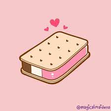 A Neapolitan Ice Cream Sandwich Is Momo Chan S Current Dessert Obsession Why Choose When You Can Have All The Flavours Sandwich Drawing Drawings Magical Girl