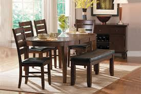 The standard dining table height is 28 to 30 inches tall. Homelegance 586 76 6pc 6 Pc Ameillia Dark Oak Finish Wood Oval Dining Table Set Vinyl Padded Seats