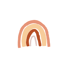 Rainbow Illustration Boho Background Rainbow Aesthetic Illustration