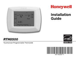 The 18 refers to the. Honeywell Rth8500 Installation Manual Pdf Download Manualslib