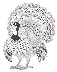 Zentangle Made By Mariska Den Boer 158 Thanksgiving Coloring Pages