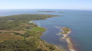 view of sea with nashawena island cuttyhunk island and