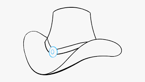 This one may take a little more. How To Draw Cowboy Hat Cowboy Hat Drawing Easy Hd Png Download Kindpng