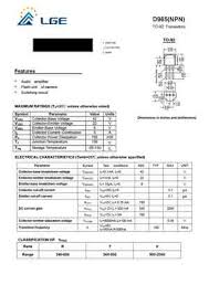 We did not find results for: D965 Parametry Poisk Analogov Datashity Tranzistora Spravochnik Tranzistorov