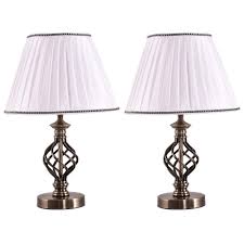 Vintage Bedside Lamp Desk Table 2 Pc Set Office Bedroom Home Retro Antique Light Vintagebedsidelamp Night Table Lamps Bedside Table Lamps Table Lamp