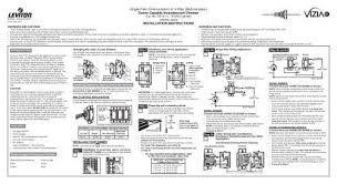 For additional support, contact leviton technical services: Single Pole One Location Or 3 Way Multi Location Scene Leviton