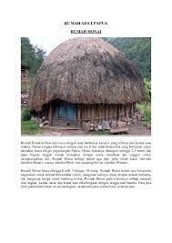 Rumah honai juga biasanya terbagi menjadi 2 tingkat. Doc Rumah Adat Papua Rumah Honai Mutiah Khairunnisa Academia Edu