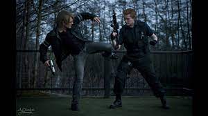 Albert wesker (en japonés アルバート・ウェスカ, arubāto wesukā), conocido por su gran participación en la sagaresident evil como uno de los villanos principales. Leon Vs Wesker Tribute With Actual Fighting Youtube