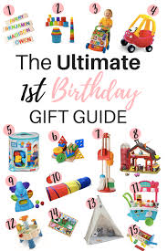 My daughters birth is fast approaching and she has already been out with her mom to buy new these are what i consider as my 'ideas for the perfect birthday gift guide' for an older child. The Ultimate First Birthday Gift Guide Baby S First Birthday Gifts One Year Old Gift Ideas First Birthday Gifts