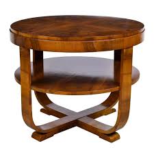 Round Austrian Art Deco Table Or Gueridon In Figured Walnut Vienna Circa 1930 In 2020 Art Deco Table Coffee Table Vintage Art Deco