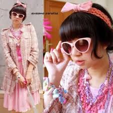 A372 ZARA WOMAN FANTASY TWEED PINK LONG GOLD BUTTONS COAT BLAZER JACKET