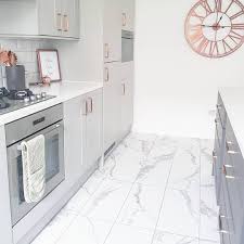 Grey Kitchen With Marble Floor Tiles Grey Marble Floor Grey Marble Kitchen Grey Floor Tiles