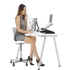 It has a study frame to use for laptop with vents to prevent computer from over heating. Laptop Stands Office Products 48 X 26cm Adjustable Portable Home Use Assembled Folding Laptop Table Black Desk Stand Tray Laptop Computer Stands