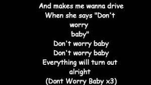 Don T Worry Baby Lyrics Beach Boys Youtube