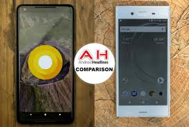 Phone Comparisons Google Pixel 2 Xl Vs Sony Xperia Xz1