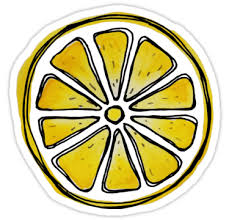 Watercolor Lemon Sticker By Alison Reckewey Pegatinas Bonitas Pegatinas De Ordenador Portatil Pegatinas Imprimibles