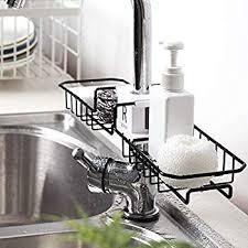 Alicer Organisateur De Lavabo Evier De Rangement Etagere De Rangement Robinetterie De Cuisine Support D Eponge Support D Evier Amovible Et Solide Weiss Fr