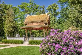 Siamesischer Tempel Thai Sala Im Kurpark Von Bad Homburg Vor Der Hohe Poster Christian Muringer Ohmyprints Bad Homburg Homburg Bilder