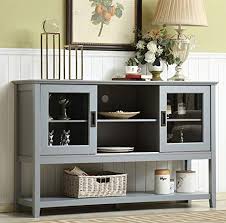 Mixcept 55 Modern And Contemporary Sideboard Buffet Cabinet Wood Console Table In 2020 Dining Room Console Contemporary Buffets And Sideboards Contemporary Sideboard